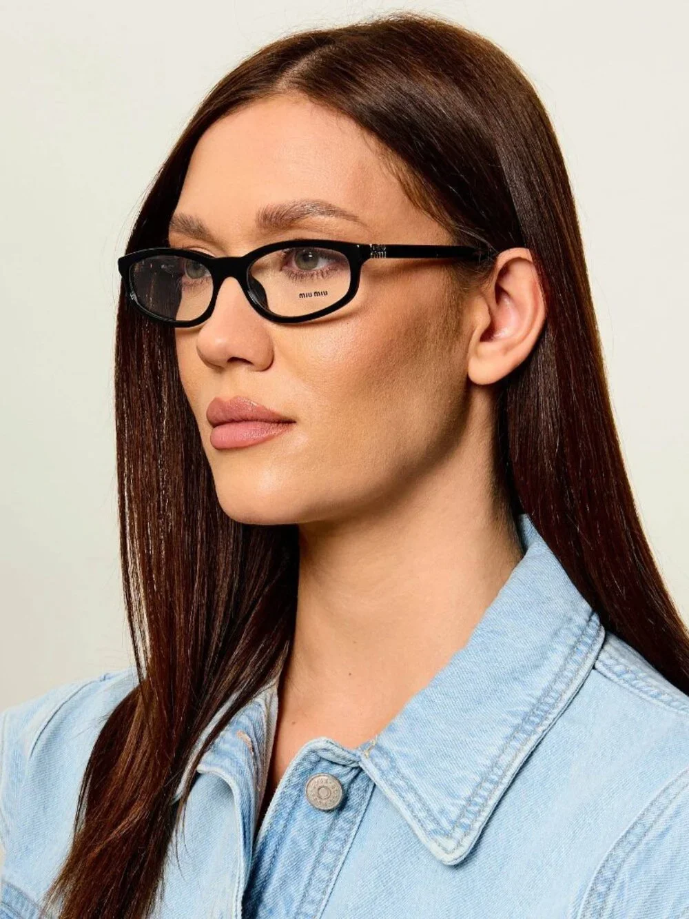 New Miu Miu MU01ZV Black Eyeglasses MU01ZV 16K1O1